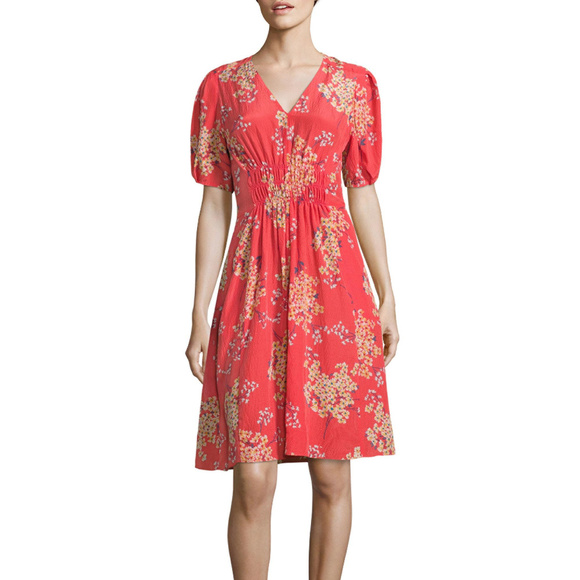 Rebecca Taylor Dresses & Skirts - Rebecca Taylor Phlox Silk V-Neck Dress NWT 82% off